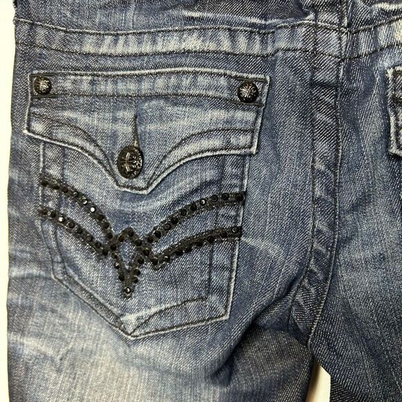 Affliction Jade Bootcut Jeans Women's Size 27 Flare Leg Classic Moto Grunge - Picture 8 of 16